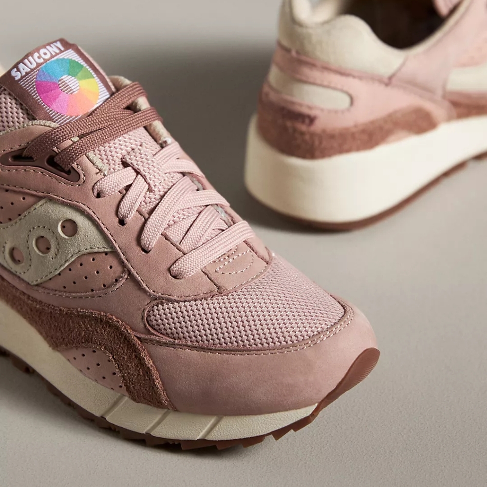 Saucony Pink and Cream Women's Sneakers